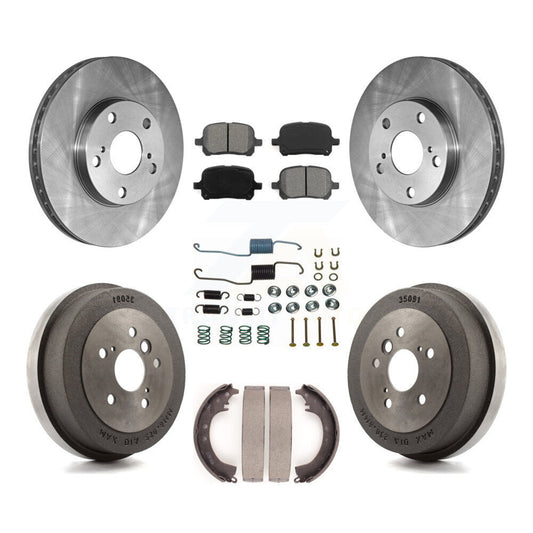[Avant + Arrière] Kit de Disque et plaquette (semi-métallique) de frein pour 2002-2003 Toyota Solara 2.4L K8S-102099