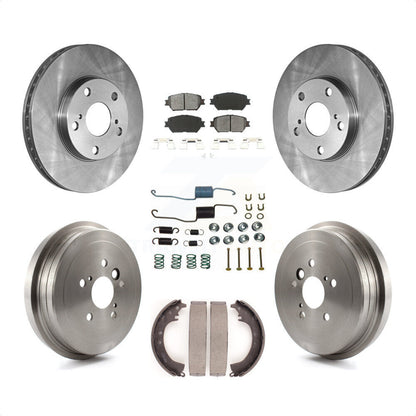 [Avant + Arrière] Kit de Disque et plaquette (semi-métallique) de frein pour 2005-2006 Toyota Camry Base LE Vehicles Manufactured In Japan K8S-102100 par Transit Auto