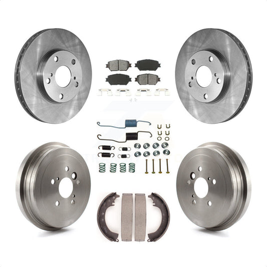 [Avant + Arrière] Kit de Disque et plaquette (semi-métallique) de frein pour 2005-2006 Toyota Camry Base LE Vehicles Manufactured In Japan K8S-102100 par Transit Auto