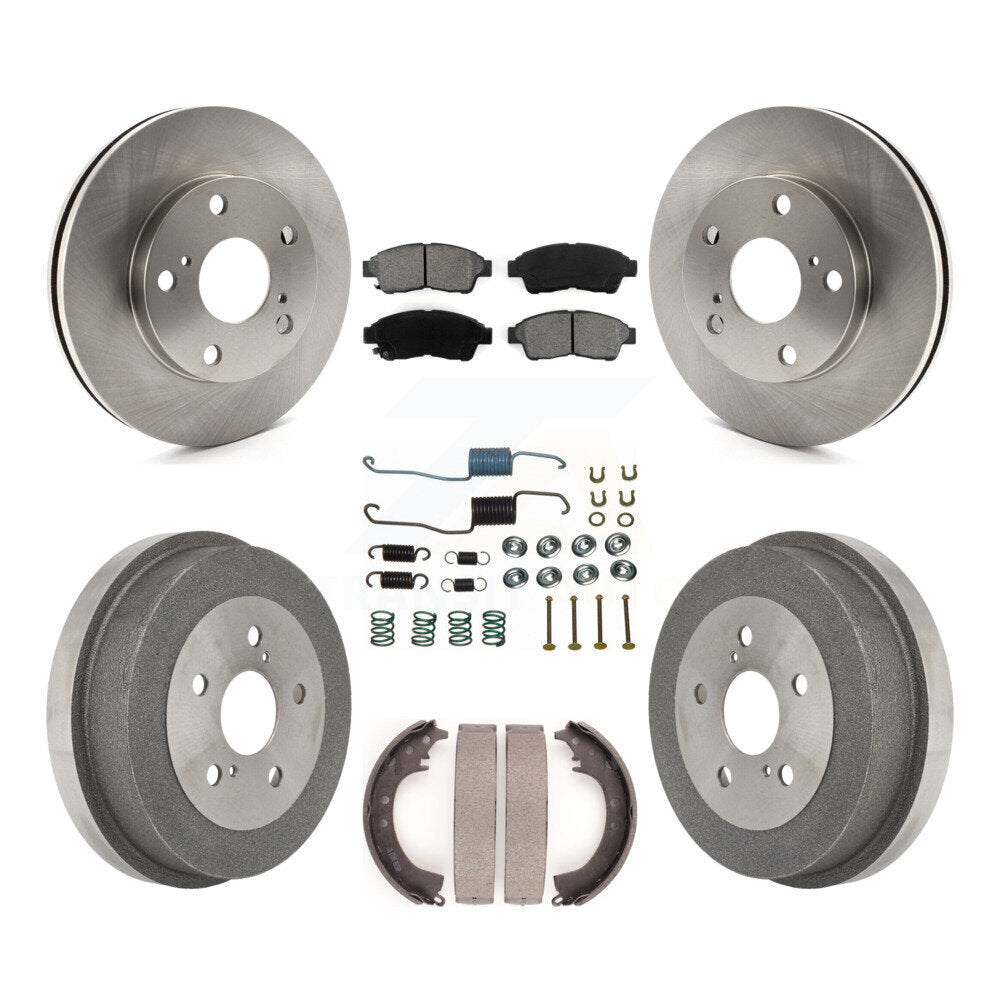 [Avant + Arrière] Kit de Disque et plaquette (semi-métallique) de frein pour Toyota Camry 2.2L K8S-102101