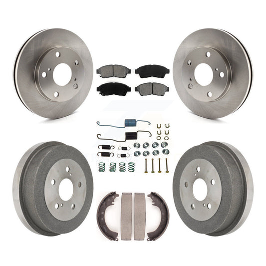 [Avant + Arrière] Kit de Disque et plaquette (semi-métallique) de frein pour Toyota Camry 2.2L K8S-102101
