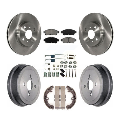 [Avant + Arrière] Kit de Disque et plaquette (semi-métallique) de frein pour 1993-1997 Toyota Corolla Geo Prizm K8S-102103