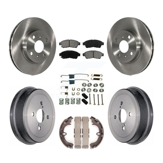 [Avant + Arrière] Kit de Disque et plaquette (semi-métallique) de frein pour 1993-1997 Toyota Corolla Geo Prizm K8S-102103