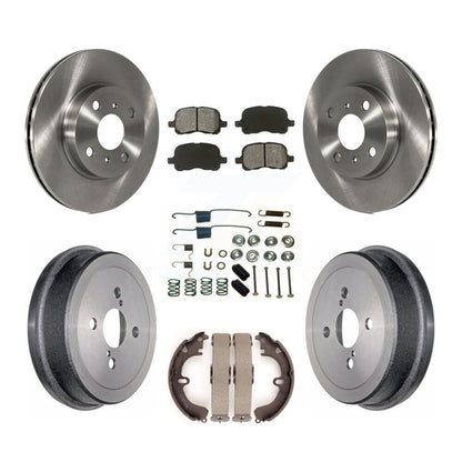 [Avant + Arrière] Kit de Disque et plaquette (semi-métallique) de frein pour Toyota Corolla K8S-102104