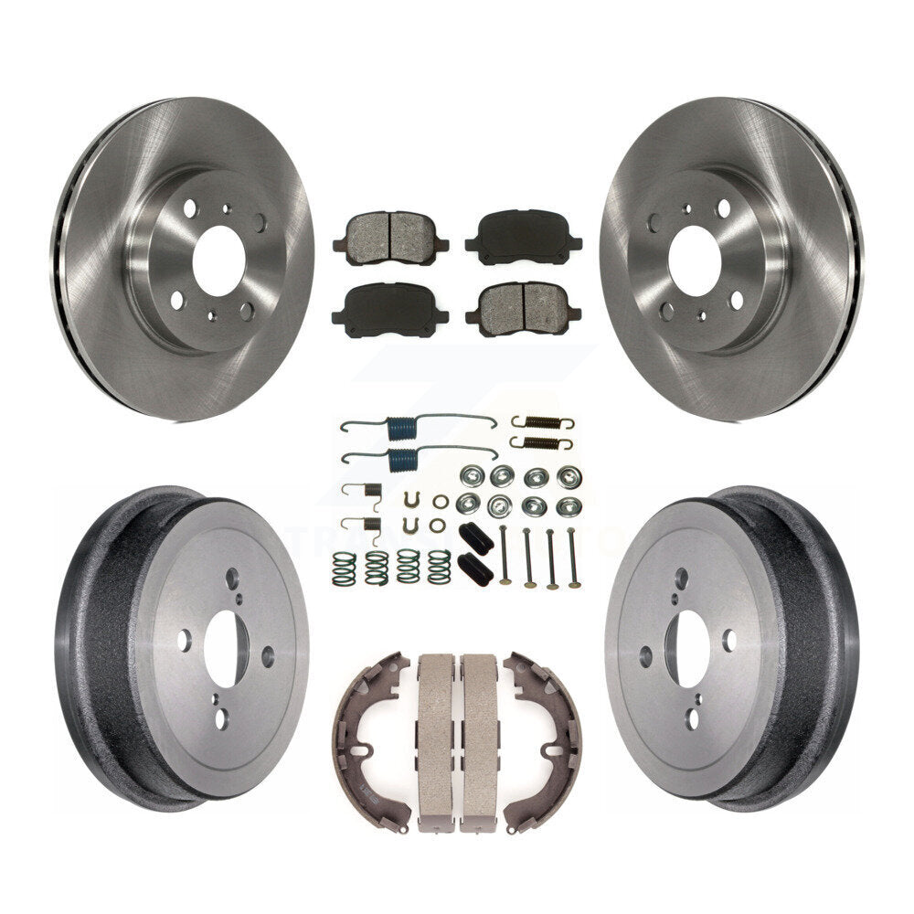 [Avant + Arrière] Kit de Disque et plaquette (semi-métallique) de frein pour Toyota Corolla Chevrolet Prizm K8S-102105