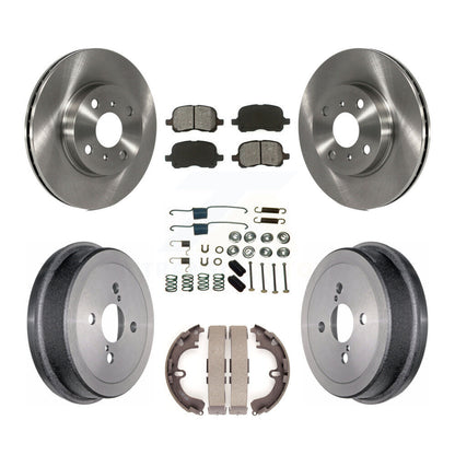 [Avant + Arrière] Kit de Disque et plaquette (semi-métallique) de frein pour Toyota Corolla Chevrolet Prizm K8S-102105