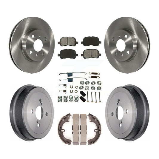 [Avant + Arrière] Kit de Disque et plaquette (semi-métallique) de frein pour Toyota Corolla Chevrolet Prizm K8S-102105