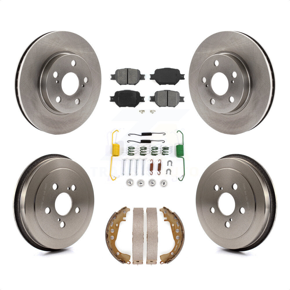 [Avant + Arrière] Kit de Disque et plaquette (semi-métallique) de frein pour 2001 Toyota Celica GT K8S-102107 par Transit Auto
