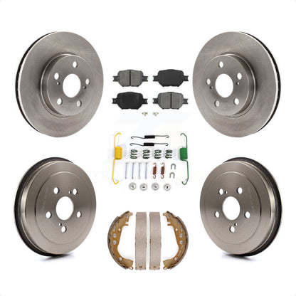 [Avant + Arrière] Kit de Disque et plaquette (semi-métallique) de frein pour 2001 Toyota Celica GT K8S-102107 par Transit Auto