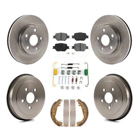 [Avant + Arrière] Kit de Disque et plaquette (semi-métallique) de frein pour 2001 Toyota Celica GT K8S-102107 par Transit Auto