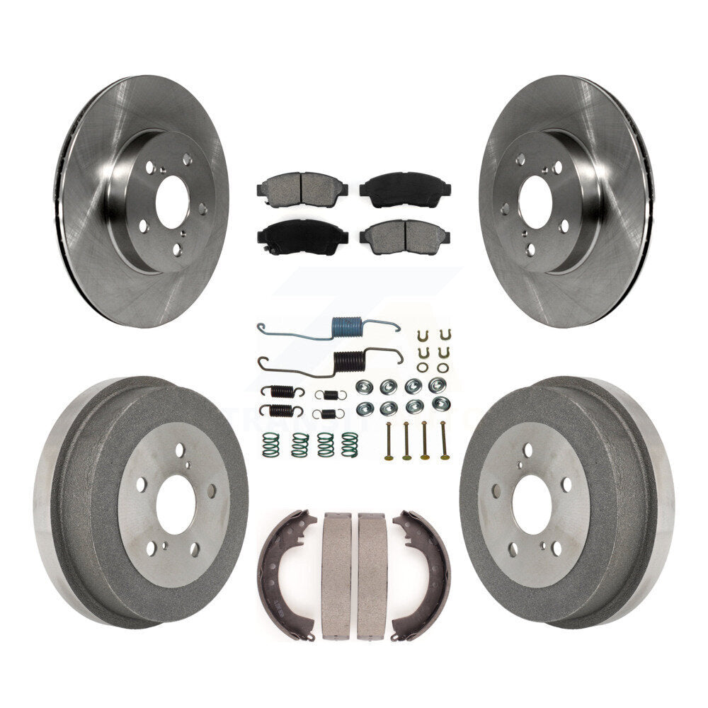 [Avant + Arrière] Kit de Disque et plaquette (semi-métallique) de frein pour 1996-2000 Toyota RAV4 K8S-102112