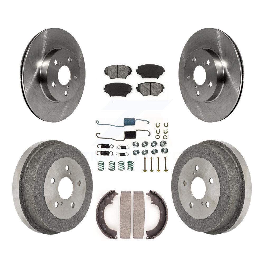 [Avant + Arrière] Kit de Disque et plaquette (semi-métallique) de frein pour 2001-2002 Toyota RAV4 BATTERY EV (EV BEV) engine K8S-102113