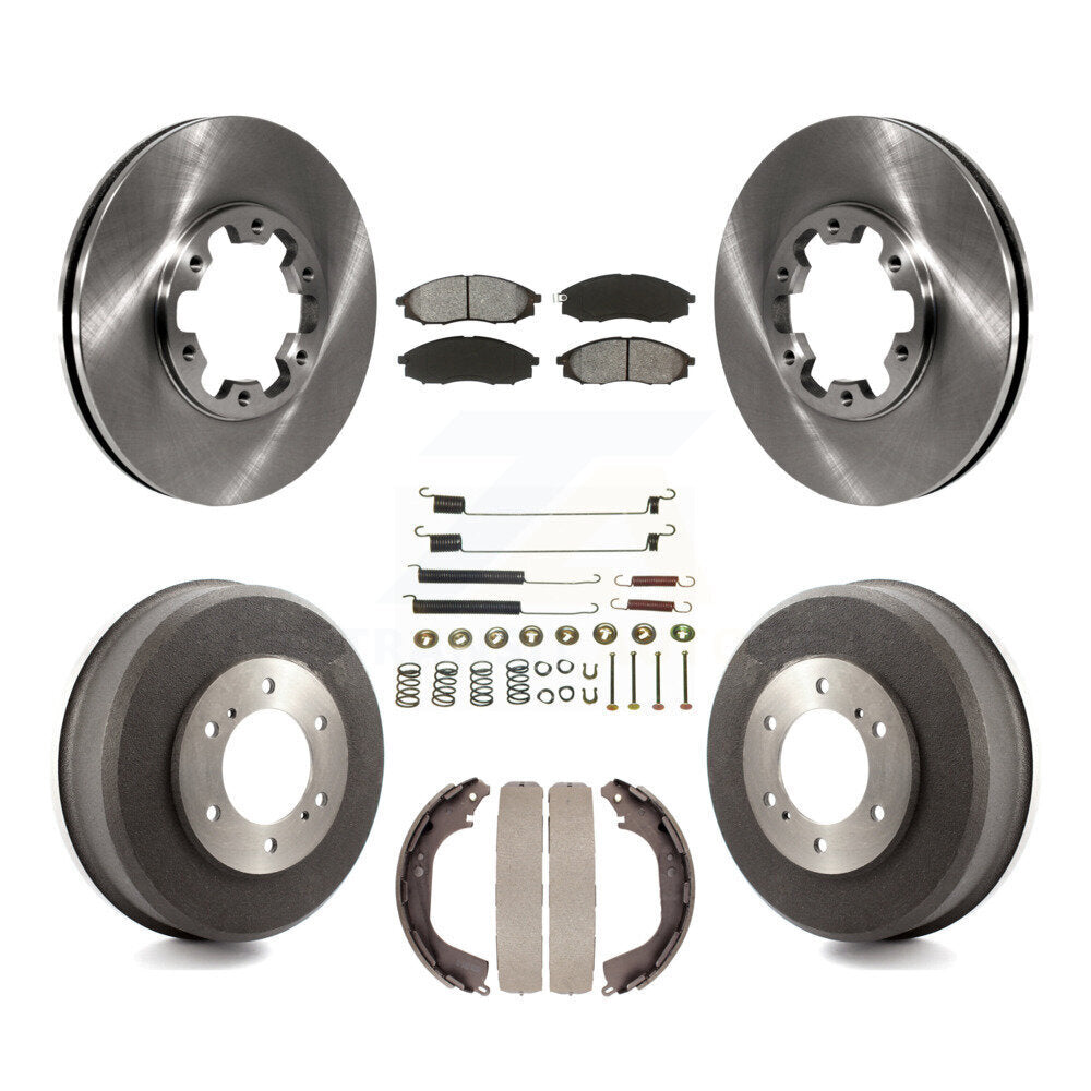[Avant + Arrière] Kit de Disque et plaquette (semi-métallique) de frein pour Nissan Xterra Frontier K8S-102114