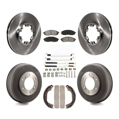 [Avant + Arrière] Kit de Disque et plaquette (semi-métallique) de frein pour Nissan Xterra Frontier K8S-102114
