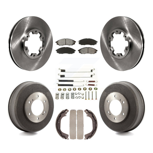 [Avant + Arrière] Kit de Disque et plaquette (semi-métallique) de frein pour Nissan Xterra Frontier K8S-102114