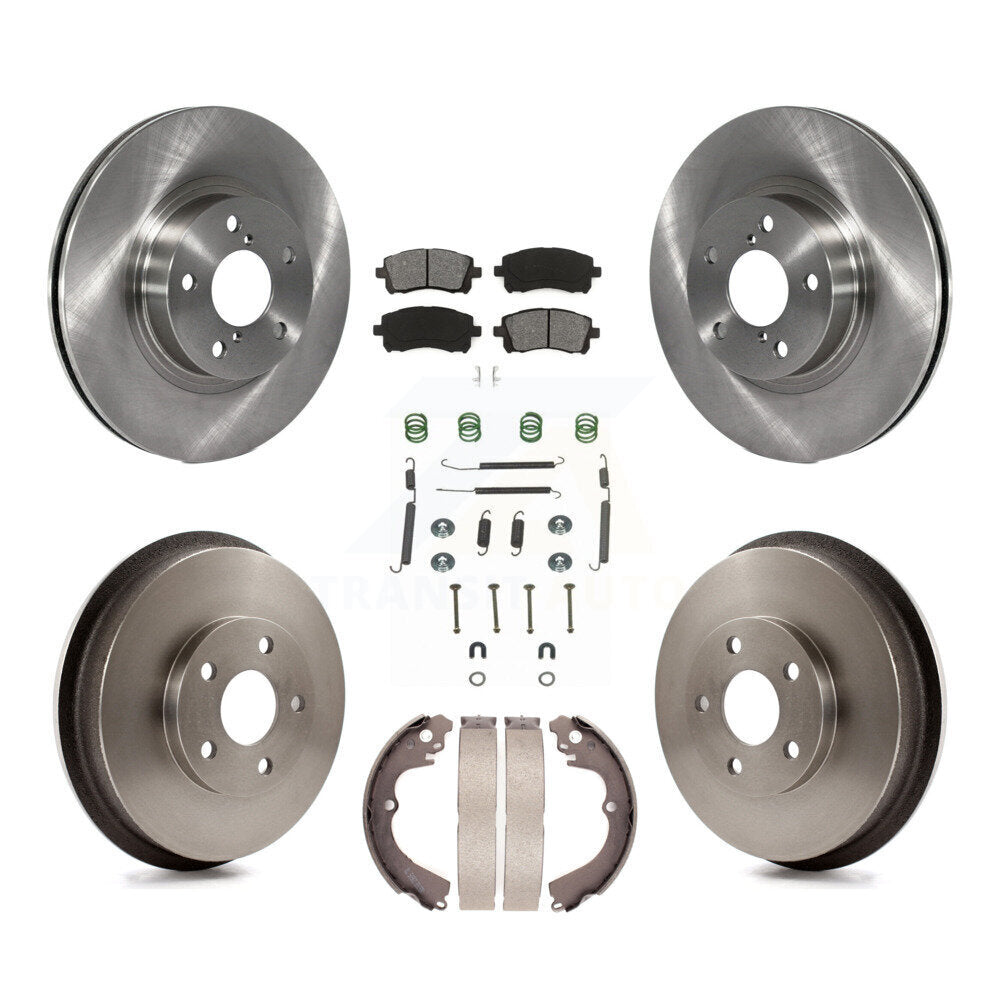 [Avant + Arrière] Kit de Disque et plaquette (semi-métallique) de frein pour 1998-2002 Subaru Forester 4-Wheel ABS K8S-102116