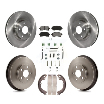 [Avant + Arrière] Kit de Disque et plaquette (semi-métallique) de frein pour 1998-2002 Subaru Forester 4-Wheel ABS K8S-102116
