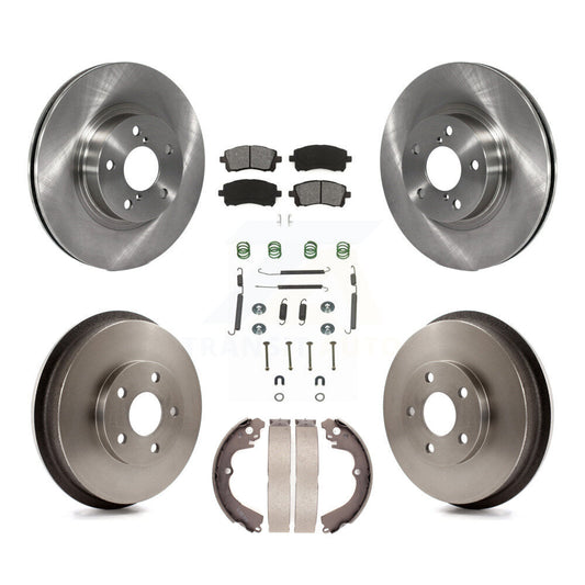 [Avant + Arrière] Kit de Disque et plaquette (semi-métallique) de frein pour 1998-2002 Subaru Forester 4-Wheel ABS K8S-102116