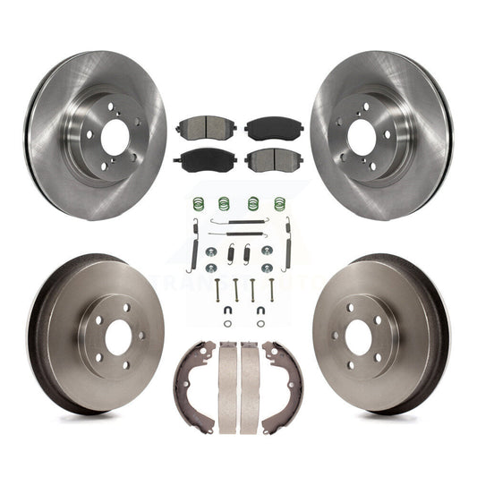 [Avant + Arrière] Kit de Disque et plaquette (semi-métallique) de frein pour 2002-2003 Subaru Impreza Outback RS TS K8S-102117