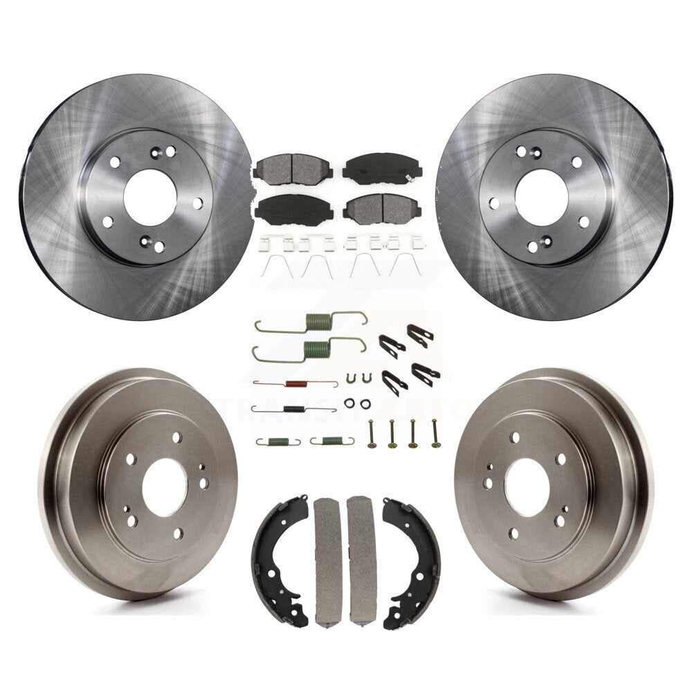 [Avant + Arrière] Kit de Disque et plaquette (semi-métallique) de frein pour Honda Accord Fit K8S-102120