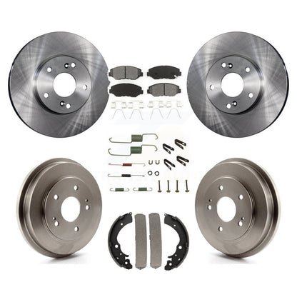 [Avant + Arrière] Kit de Disque et plaquette (semi-métallique) de frein pour Honda Accord Fit K8S-102120