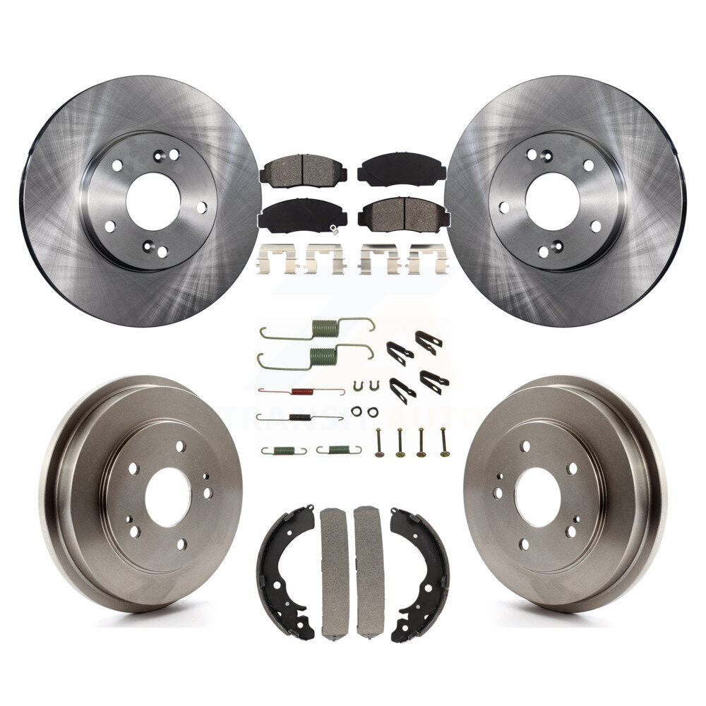 [Avant + Arrière] Kit de Disque et plaquette (semi-métallique) de frein pour Honda Accord Civic K8S-102121