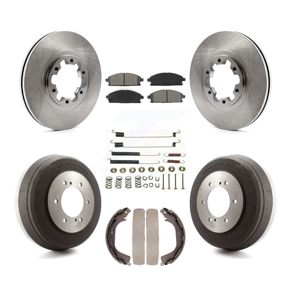 [Avant + Arrière] Kit de Disque et plaquette (semi-métallique) de frein pour Nissan Pathfinder INFINITI QX4 K8S-102123