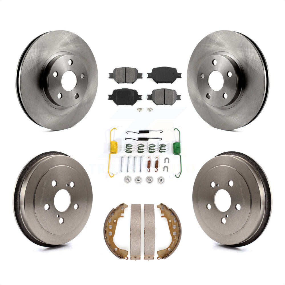[Avant + Arrière] Kit de Disque et plaquette (semi-métallique) de frein pour 2000-2001 Toyota Celica GTS K8S-102131 par Transit Auto