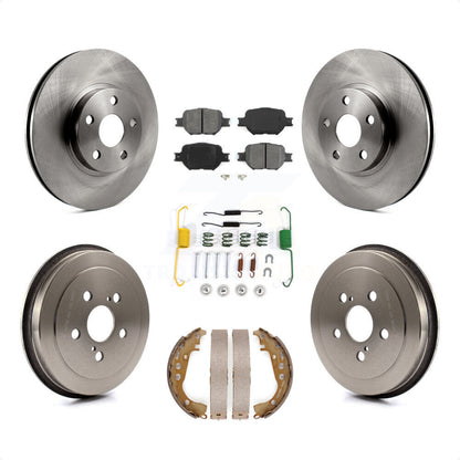 [Avant + Arrière] Kit de Disque et plaquette (semi-métallique) de frein pour 2000-2001 Toyota Celica GTS K8S-102131 par Transit Auto