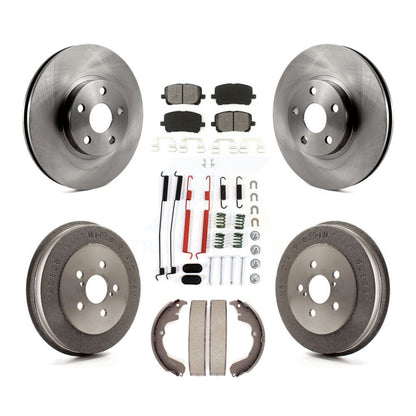 [Avant + Arrière] Kit de Disque et plaquette (semi-métallique) de frein pour Toyota Matrix Pontiac Vibe K8S-102132