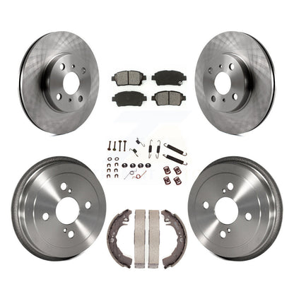 [Avant + Arrière] Kit de Disque et plaquette (semi-métallique) de frein pour 2001-2005 Toyota Echo K8S-102136