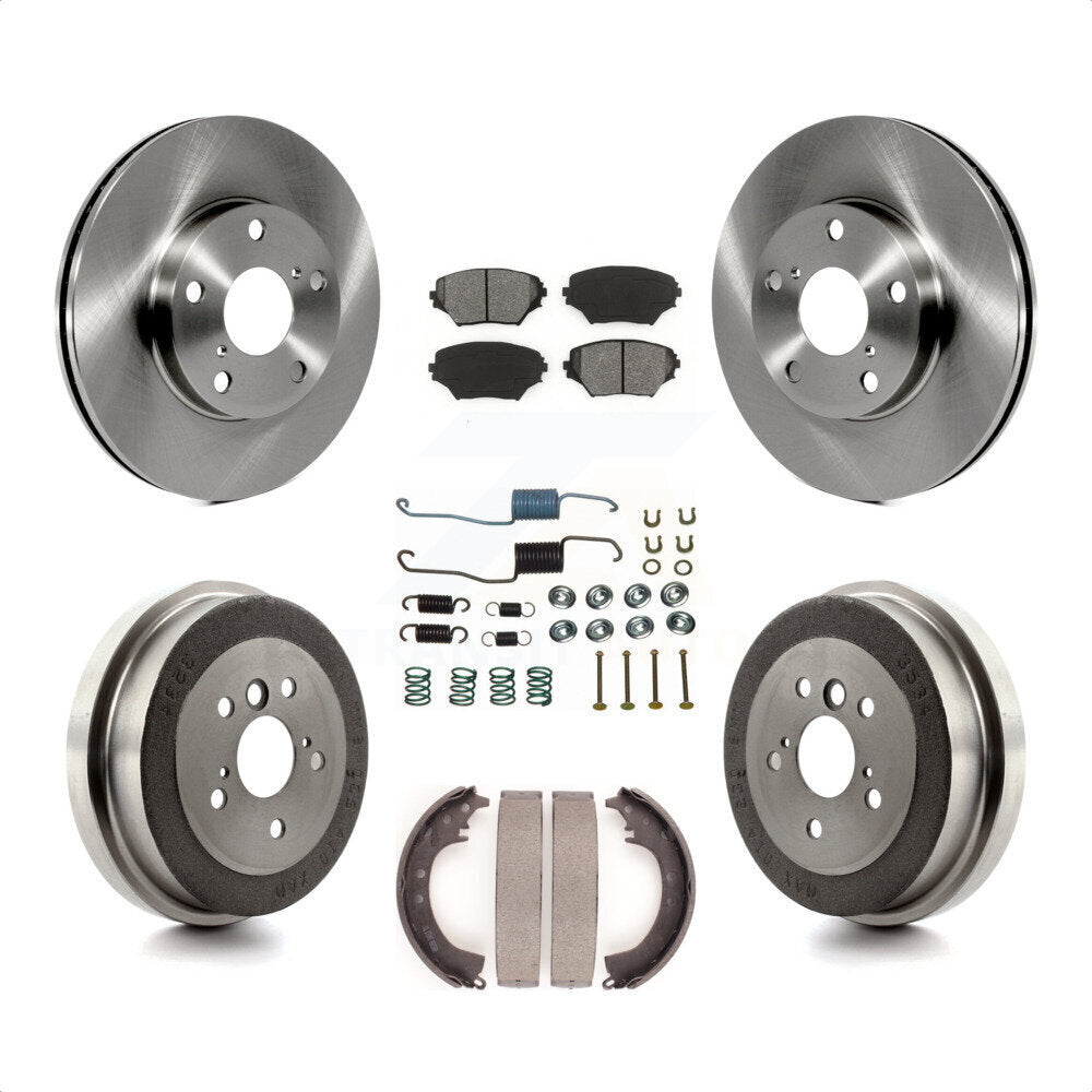 [Avant + Arrière] Kit de Disque et plaquette (semi-métallique) de frein pour 2001-2002 Toyota RAV4 GAS engine K8S-102140 par Transit Auto