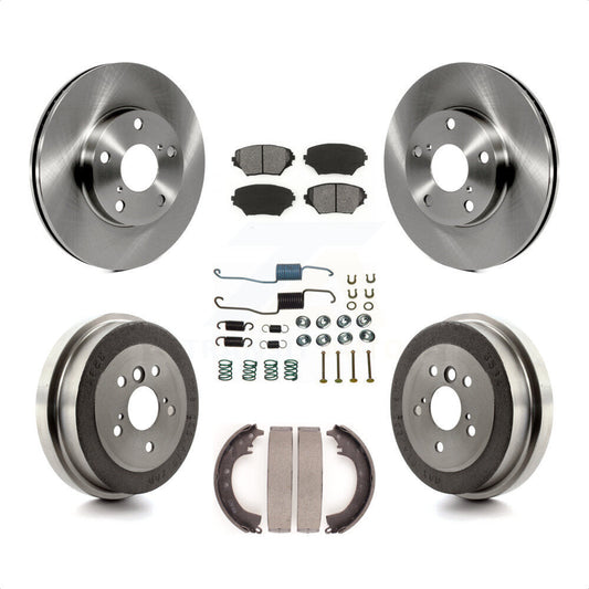 [Avant + Arrière] Kit de Disque et plaquette (semi-métallique) de frein pour 2001-2002 Toyota RAV4 GAS engine K8S-102140 par Transit Auto