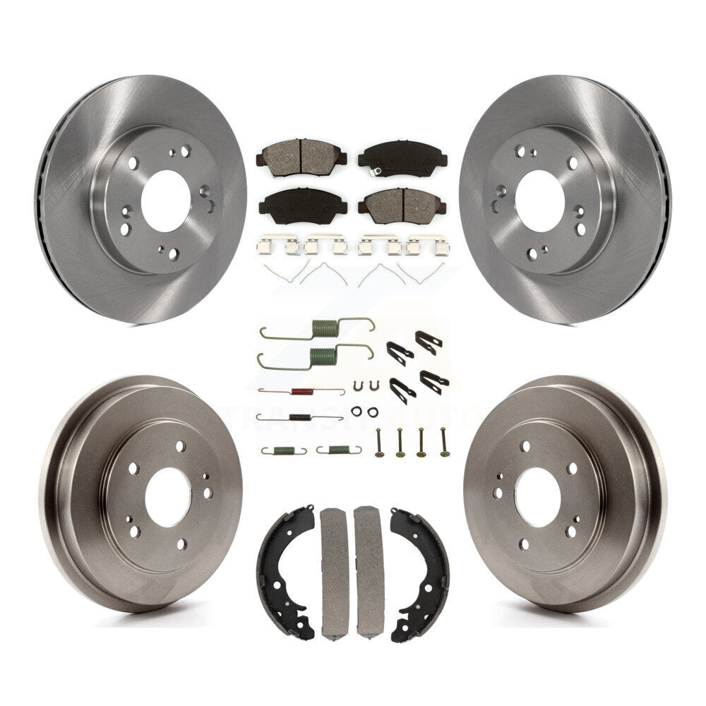 [Avant + Arrière] Kit de Disque et plaquette (semi-métallique) de frein pour 2006-2008 Honda Civic Hybrid K8S-102141