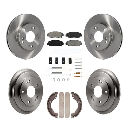 [Avant + Arrière] Kit de Disque et plaquette (semi-métallique) de frein pour Honda Civic K8S-102143
