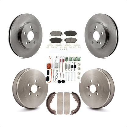 [Avant + Arrière] Kit de Disque et plaquette (semi-métallique) de frein pour 2004-2010 Toyota Sienna K8S-102144 par Transit Auto