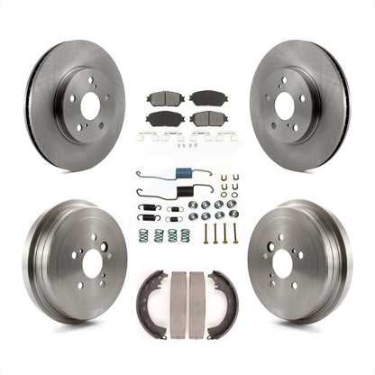 [Avant + Arrière] Kit de Disque et plaquette (semi-métallique) de frein pour 2005-2006 Toyota Camry SE XLE Vehicles Manufactured In Japan K8S-102145 par Transit Auto