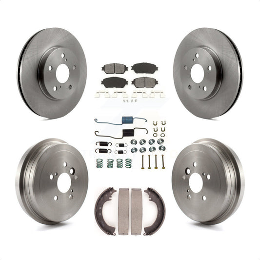 [Avant + Arrière] Kit de Disque et plaquette (semi-métallique) de frein pour 2005-2006 Toyota Camry SE XLE Vehicles Manufactured In Japan K8S-102145 par Transit Auto
