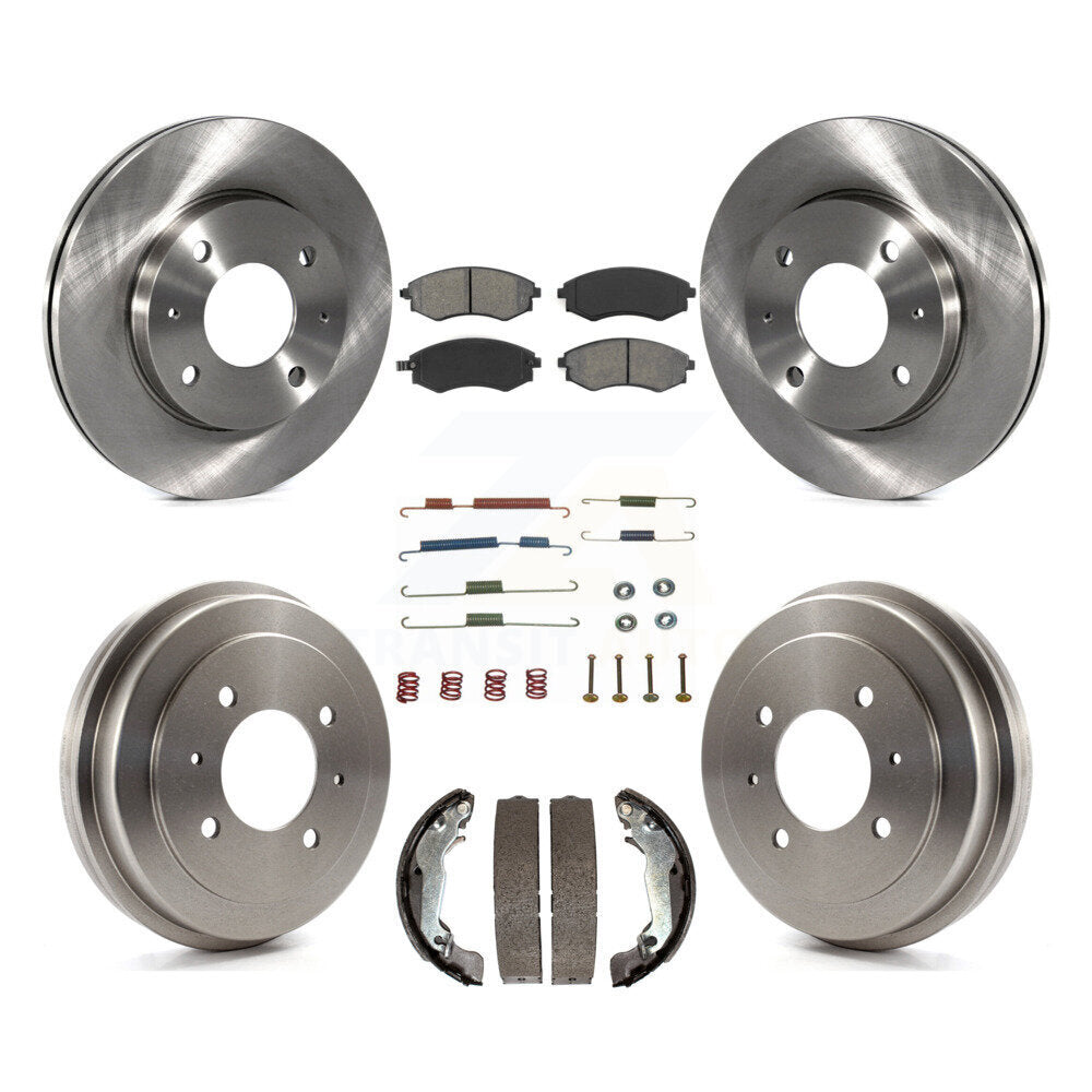 [Avant + Arrière] Kit de Disque et plaquette (semi-métallique) de frein pour Hyundai Elantra rear brakes K8S-102148