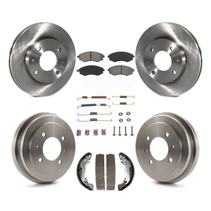 [Avant + Arrière] Kit de Disque et plaquette (semi-métallique) de frein pour Hyundai Elantra rear brakes K8S-102148
