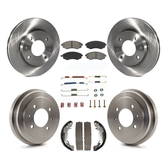 [Avant + Arrière] Kit de Disque et plaquette (semi-métallique) de frein pour Hyundai Elantra rear brakes K8S-102148