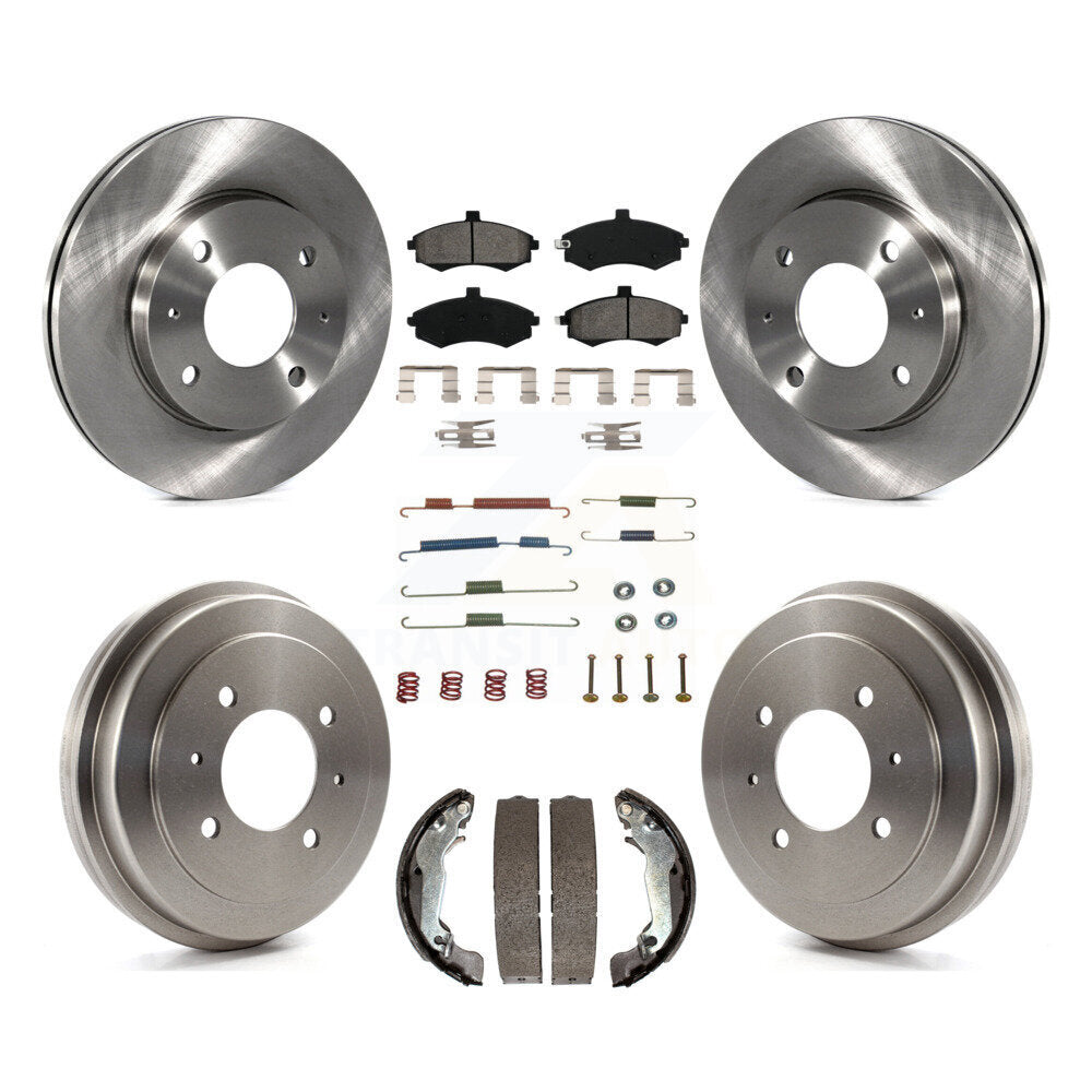 [Avant + Arrière] Kit de Disque et plaquette (semi-métallique) de frein pour Hyundai Elantra rear brakes K8S-102149
