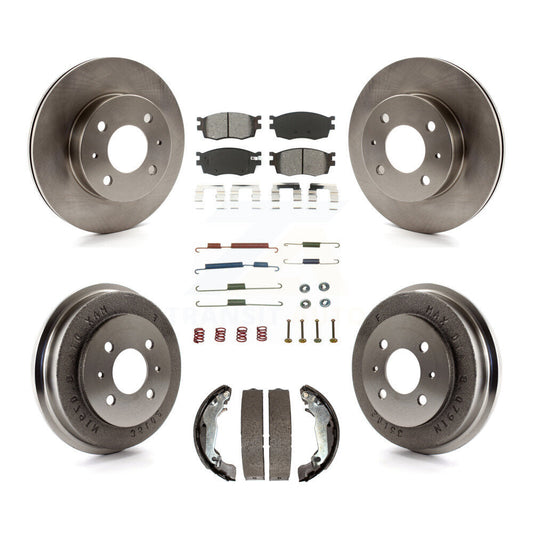 [Avant + Arrière] Kit de Disque et plaquette (semi-métallique) de frein pour 2006 Hyundai Accent Hatchback To 09 30 05 K8S-102153