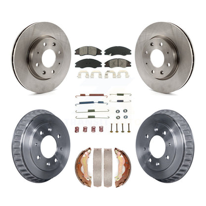 [Avant + Arrière] Kit de Disque et plaquette (semi-métallique) de frein pour 2007-2009 Kia Spectra rear brakes K8S-102159