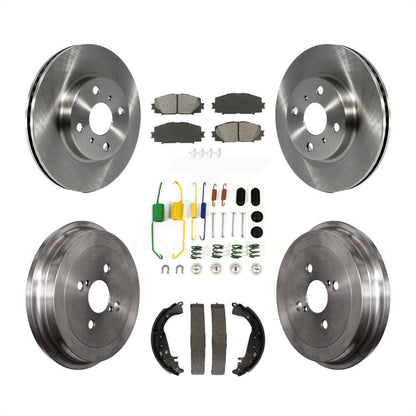 [Avant + Arrière] Kit de Disque et plaquette (semi-métallique) de frein pour Toyota Yaris K8S-102162 par Transit Auto