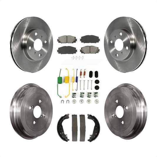 [Avant + Arrière] Kit de Disque et plaquette (semi-métallique) de frein pour Toyota Yaris K8S-102162 par Transit Auto