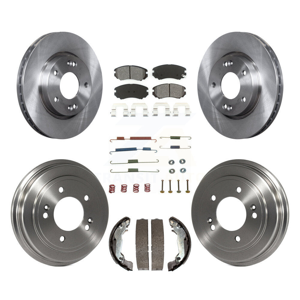 [Avant + Arrière] Kit de Disque et plaquette (semi-métallique) de frein pour Hyundai Elantra K8S-102163