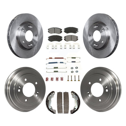 [Avant + Arrière] Kit de Disque et plaquette (semi-métallique) de frein pour Hyundai Elantra K8S-102163