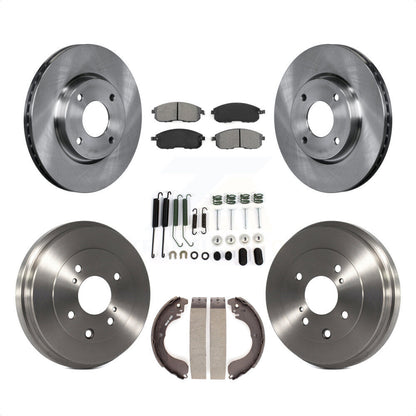 [Avant + Arrière] Kit de Disque et plaquette (semi-métallique) de frein pour Nissan Sentra Versa Cube K8S-102164 par Transit Auto