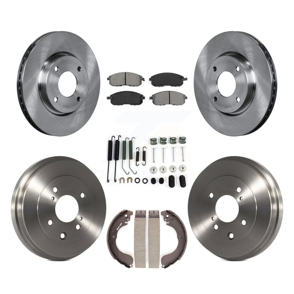 [Avant + Arrière] Kit de Disque et plaquette (semi-métallique) de frein pour Nissan Sentra Versa Cube K8S-102164